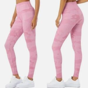 ALO Yoga Vapor High Waisted Camo Pink Leggings Women's Size Large Small